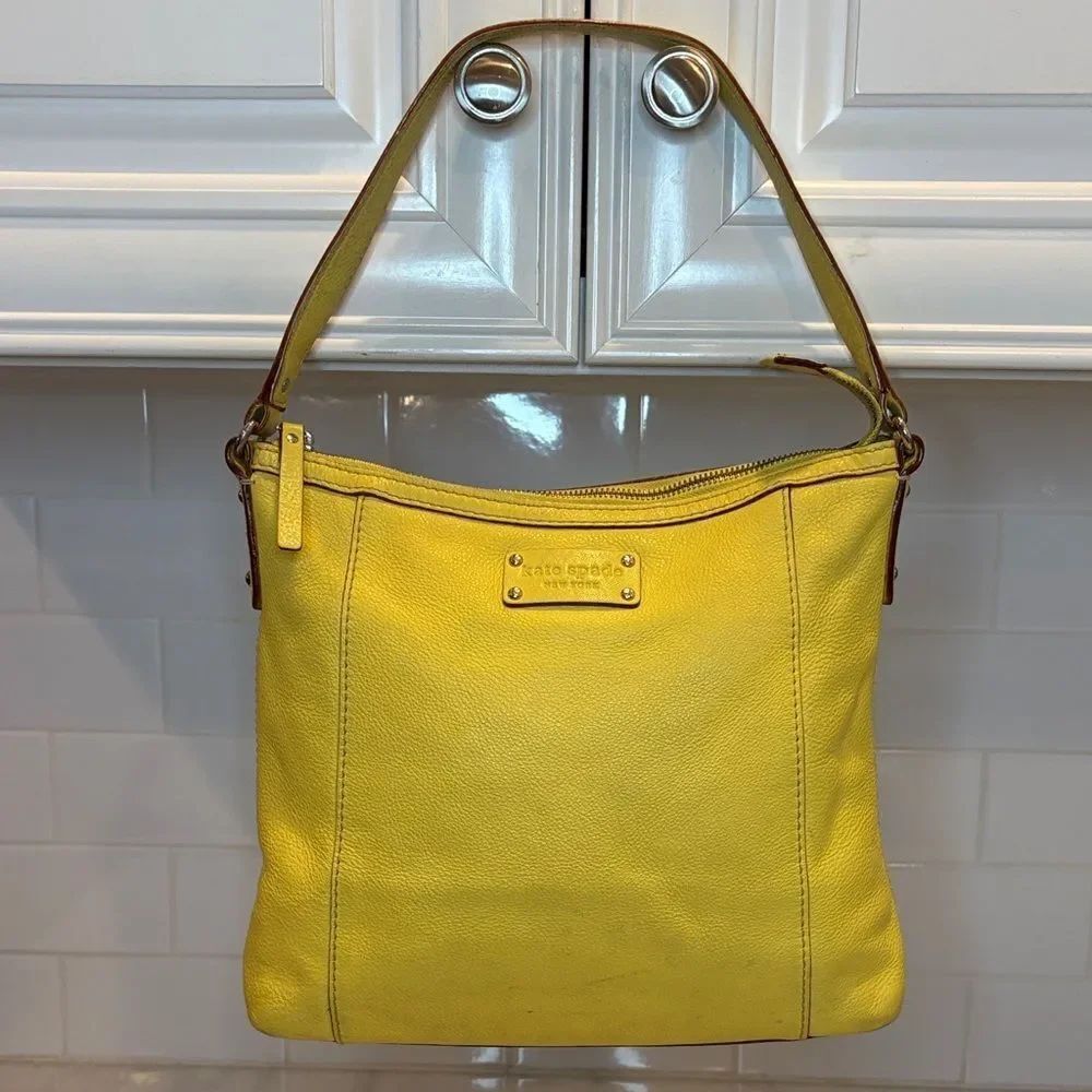 Kate Spade Bag Purse Handbag Pocketbook New York Leather Hobo Shoulder Bag